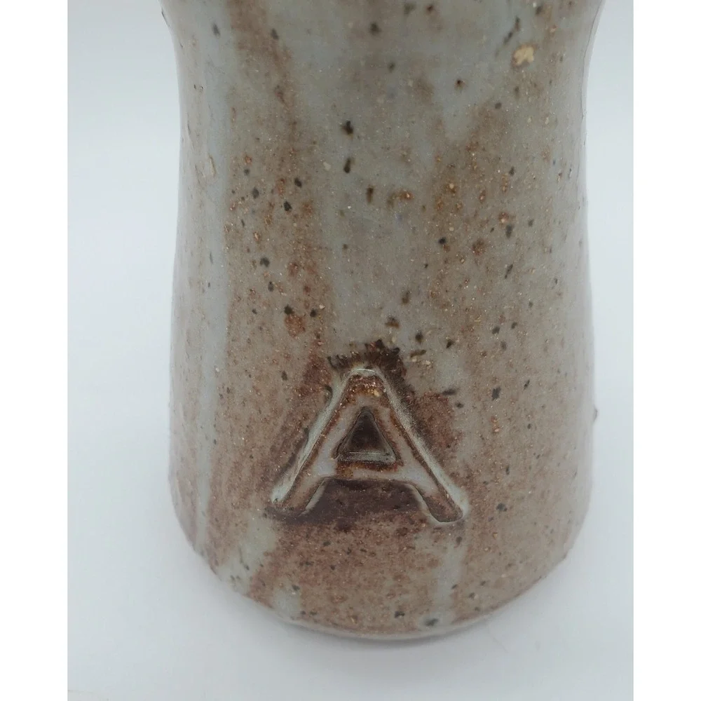 Vintage Studio Art‎ Pottery Stoneware Mini Pitcher Creamer Blue Drip Glaze